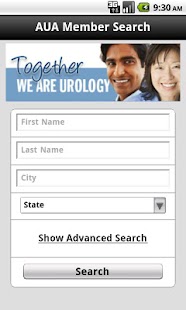 AUA Member Search Screenshots 1