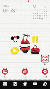 Minnie2 dodol luancher theme