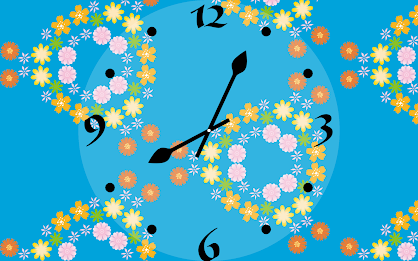 KaleidoscopeClock Flower Free poster 8