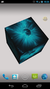 Android-Anwendung 3D Picture Cube Wallpaper Screenshot