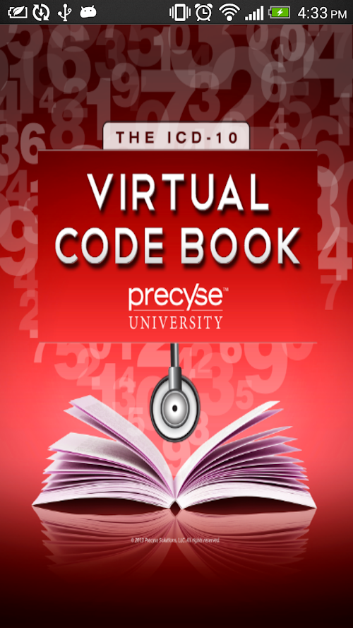 Android application ICD-10 Virtual Code Book screenshort
