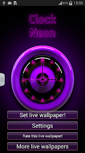 download นาฬิกา Neon free