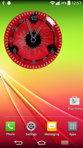 Sharingan Clock Widget