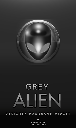 Poweramp Widget Grey Alien