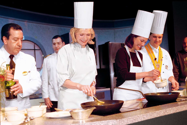 Learn new cooking skills with seasoned chefs during your cruise. Princess Cruises' ScholarShip@Sea Program offers up to 40 enrichment classes on every voyage.