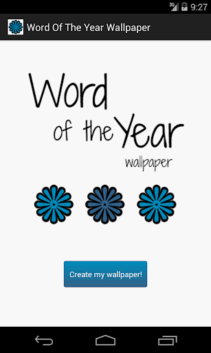 Word Of The Year Wallpaper