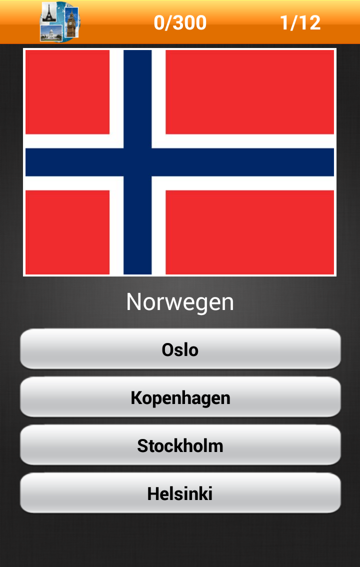 Errate die Hauptstadt! Quiz! Screen 1