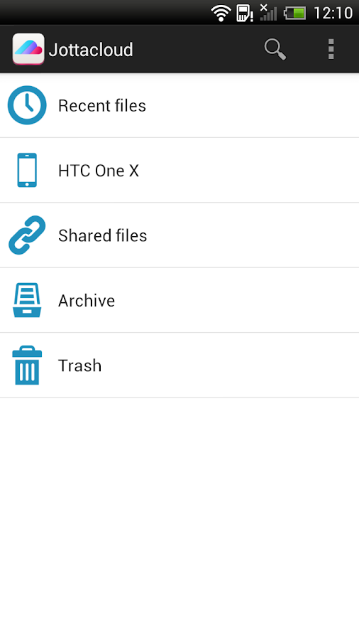 Jottacloud - Screenshot