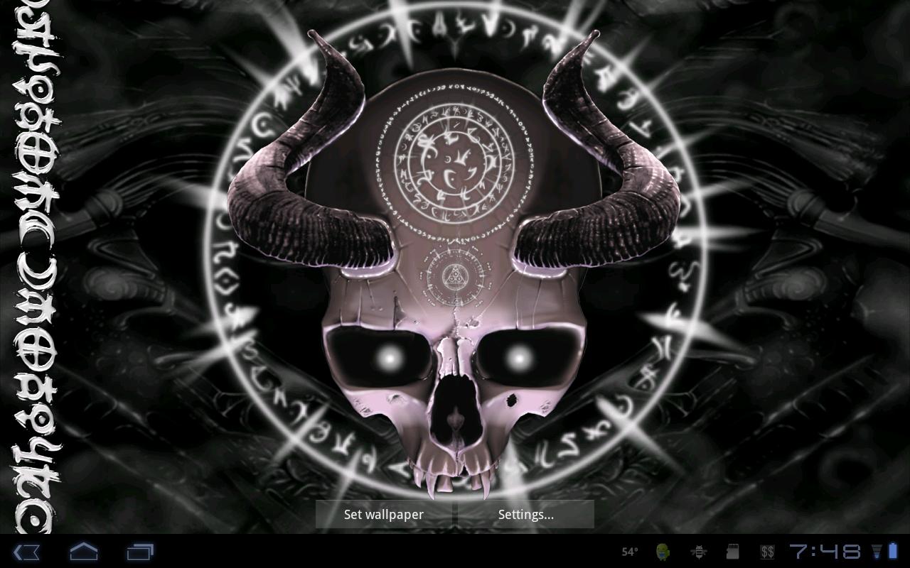 Mystical Skull Live Wallpaper (Android