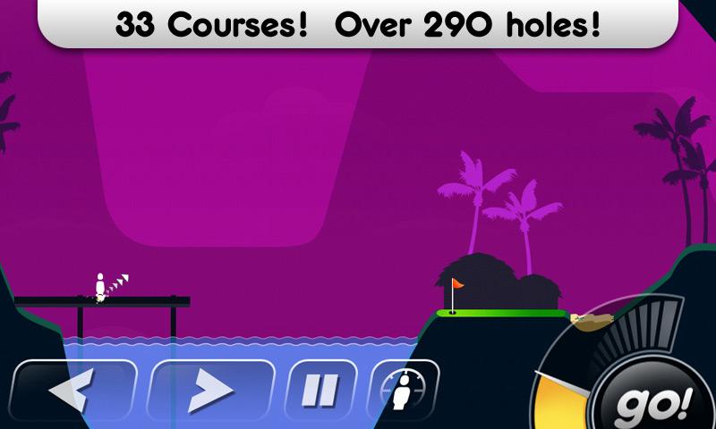 Android application Super Stickman Golf screenshort