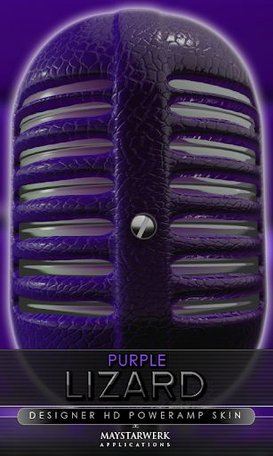 Poweramp skin purple lizard