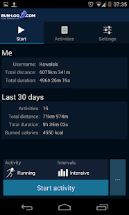 Free Running tracker - Run-log.com APK for Android
