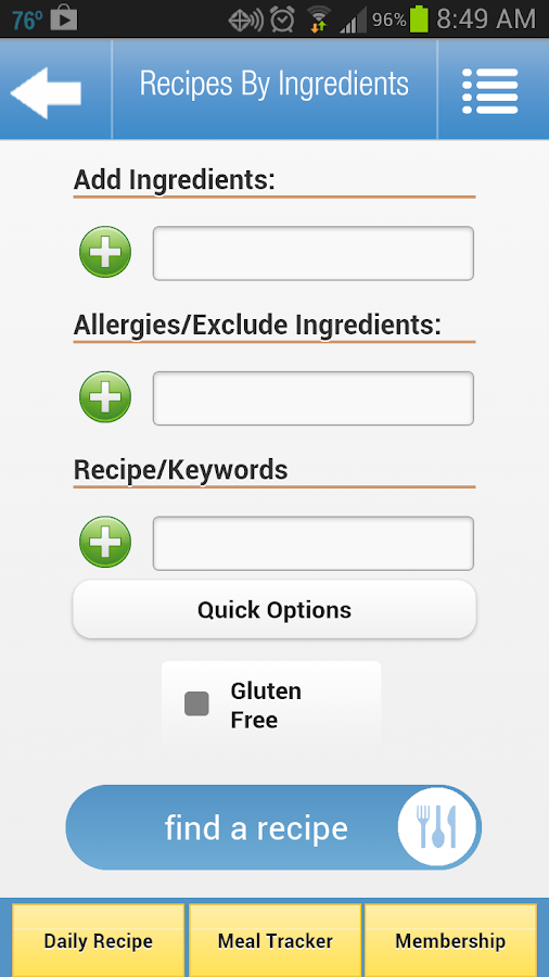    Recipes by Ingredients- screenshot  