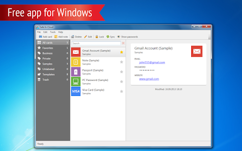 Safe In Cloud Password Manager - screenshot thumbnail