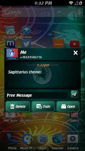 Sagittarius Theme for GO SMS