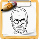 How to draw celebrities mobile app icon