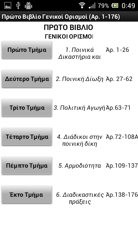 Κώδικας Ποινικής Δικονομίας - screenshot