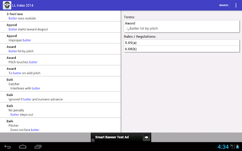 LLUmpires.com Rules Index 2014 Screenshots 2