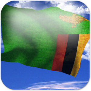 3D Zambia Flag