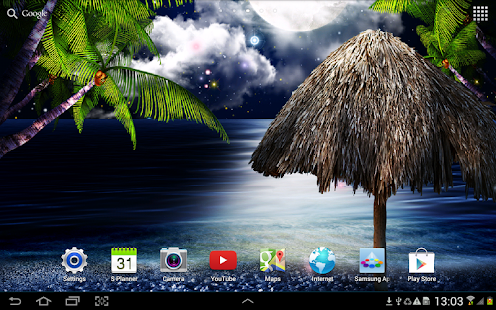 Tropical Night Live Wallpaper