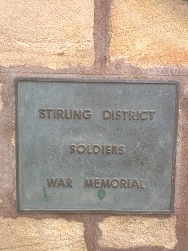 Stirling District Soldiers War Memorial