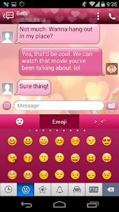 Lastest Handcent 6 Skin Valentine Day APK for Android