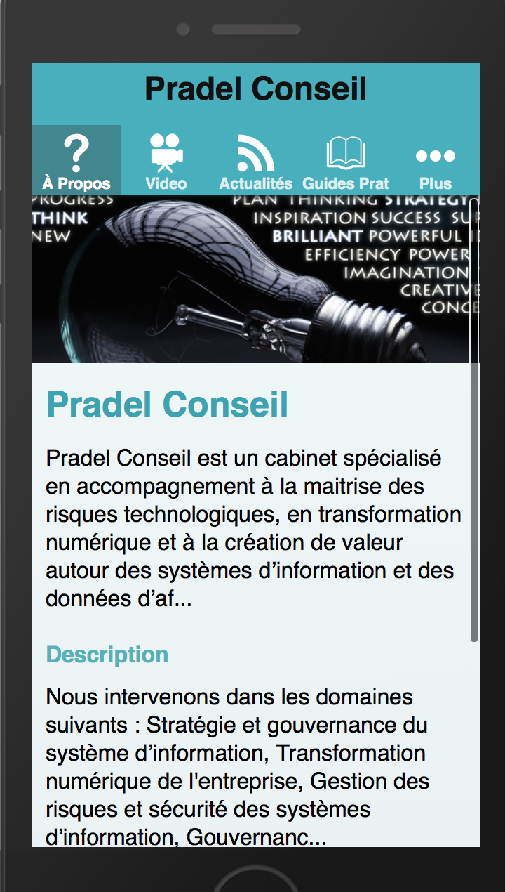 Pradel Conseil Screen 1