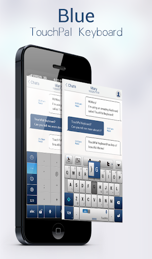 TouchPal Blue Keyboard Theme