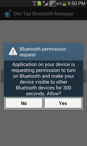 One Tap Bluetooth Manager