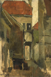 RIJKS: George Hendrik Breitner: Neighborhood Street in Rijswijk near The Hague 1923