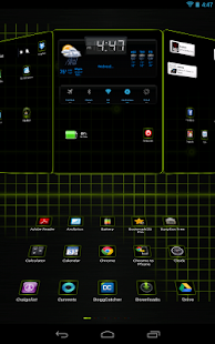 Next Launcher 3D Black Lime HD - screenshot thumbnail