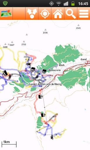 St Anton Offline mappa Map