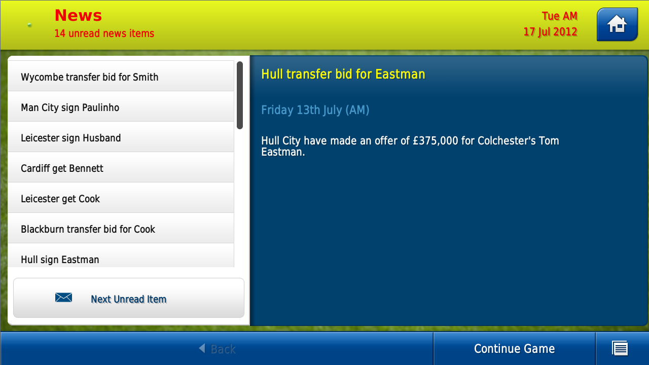 Football Manager Handheld 2013 - screenshot