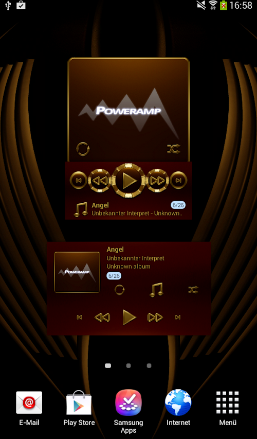 Android application HAMOND Poweramp widget pack screenshort