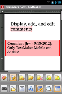 Office 2012: TextMaker Mobile - screenshot thumbnail