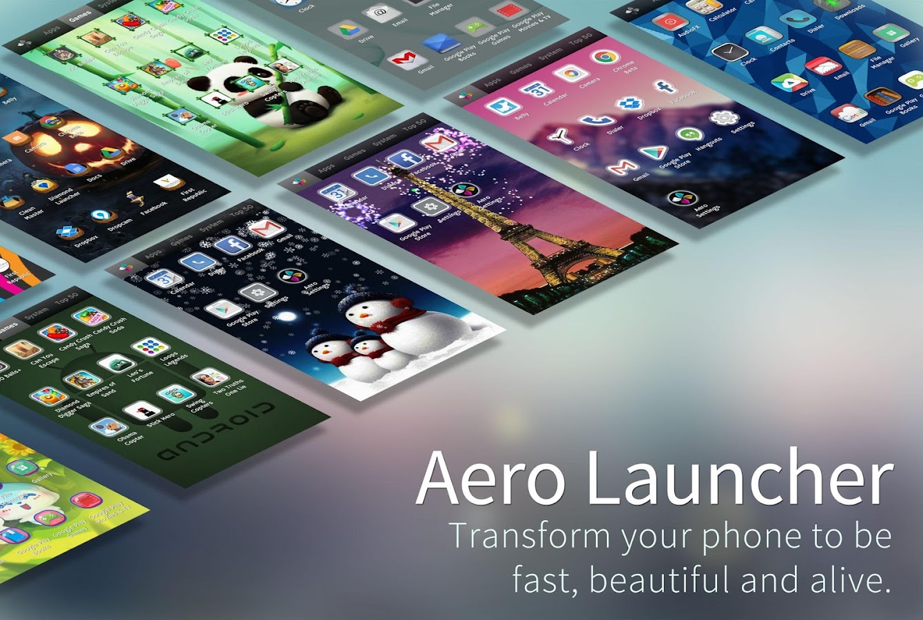 Aero Launcher Live Wallpaper Apl Android Di Google Play