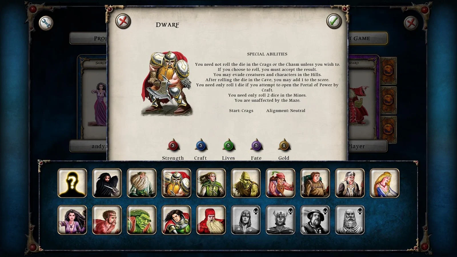 Talisman - screenshot
