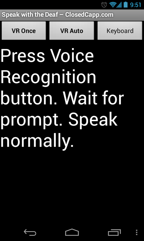 Android application Closed Capp screenshort