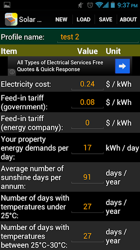 Solar Payoff Calculator Lite