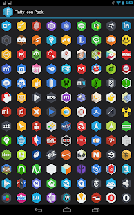 Flatty - A Flat Hex Icon Pack - screenshot thumbnail