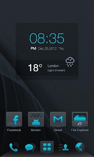 How to install Dark Blue GO LauncherEX Theme lastet apk for laptop