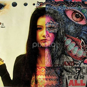 ketika hati resah karena permainan kamera selalu menggoda, di lain sisi keinginan menggambar selalu bikin gusar. Ahhh  apapun itu namanya, berproses kreatif itu ternyata lebih mengasyikkan. semangART !! ( fotografi + drawing ballpoint) by Trias PhotoHape - Mixed Media All Mixed Media