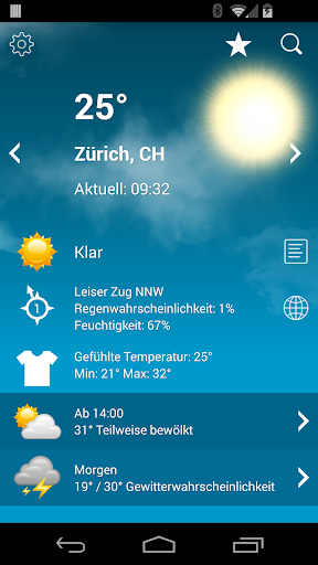 【免費天氣App】Wetter Schweiz XL PRO-APP點子