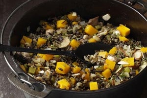 Wild Rice and Squash Pilaf