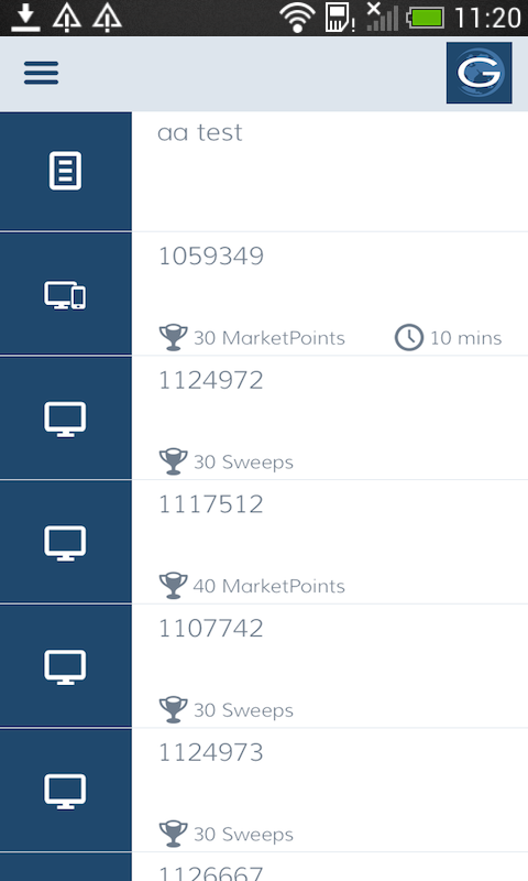   GlobalTestMarket – képernyőkép 