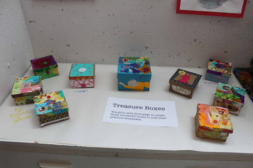 The colourful, sparkly treasure boxes.
