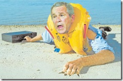 Bush pidiendo rescate financiero