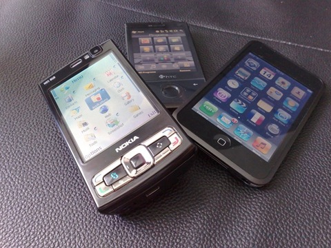 N95 8GB, iPhone 3G, HTC Diamond Touch