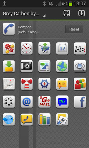 【免費個人化App】Grey Carbon GO Launcher Theme-APP點子