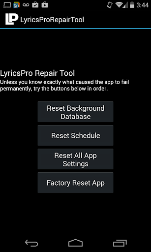 LyricsPro Repair Tool